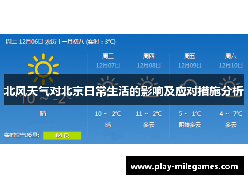 北风天气对北京日常生活的影响及应对措施分析